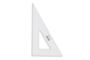 ESQUADRO ACRILICO TRIDENT SEM ESCALA AC 60G 32CM