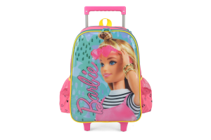 MOCHILA LUXCEL BARBIE COM RODAS PINK UN
