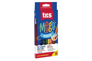 LAPIS DE COR TRIS MEGA AQUARELAVEL 12 CORES