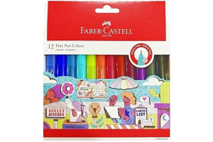 KIT CANETA FINE PEN C/ 12 FABER CASTELL