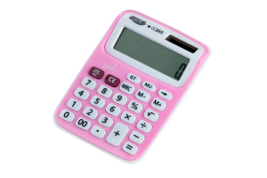 CALCULADORA MÉDIA 12 DÍGITOS SOUL - ROSA PASTEL