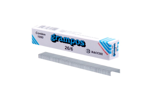 GRAMPO PARA GRAMPEADOR BACCHI 26/6 1000 UN