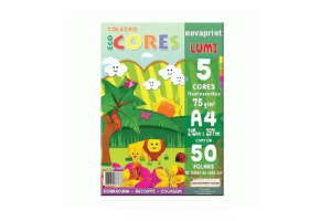 ECOCORES LUMI 5 CORES A4 21X29,7CM 50 FLS