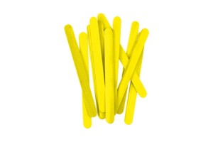 PALITO DE SORVETE COM 50 UNI AMARELO